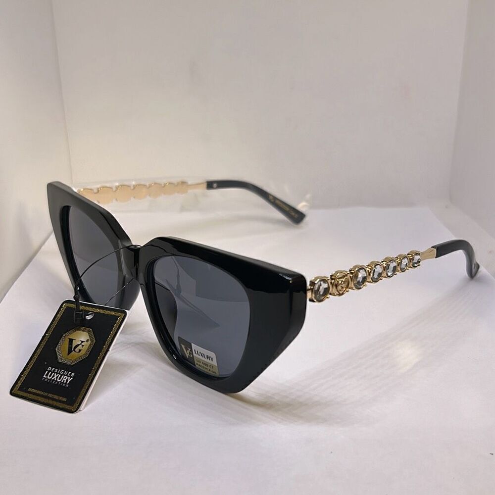 VG Designer Women’s Rhinestone Cat Eye Sunglasses